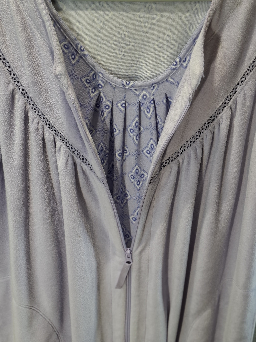 Lavender Grandma House Dress Gown - Picture 7 of 15